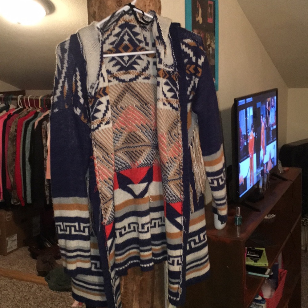 tribal cardigan